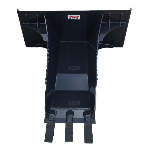 Stump Bucket for Skid Steer QuickAttach Stump Bucket