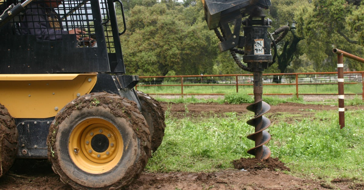 How To Get Clean Holes in Wet Ground With a Post Hole Auger