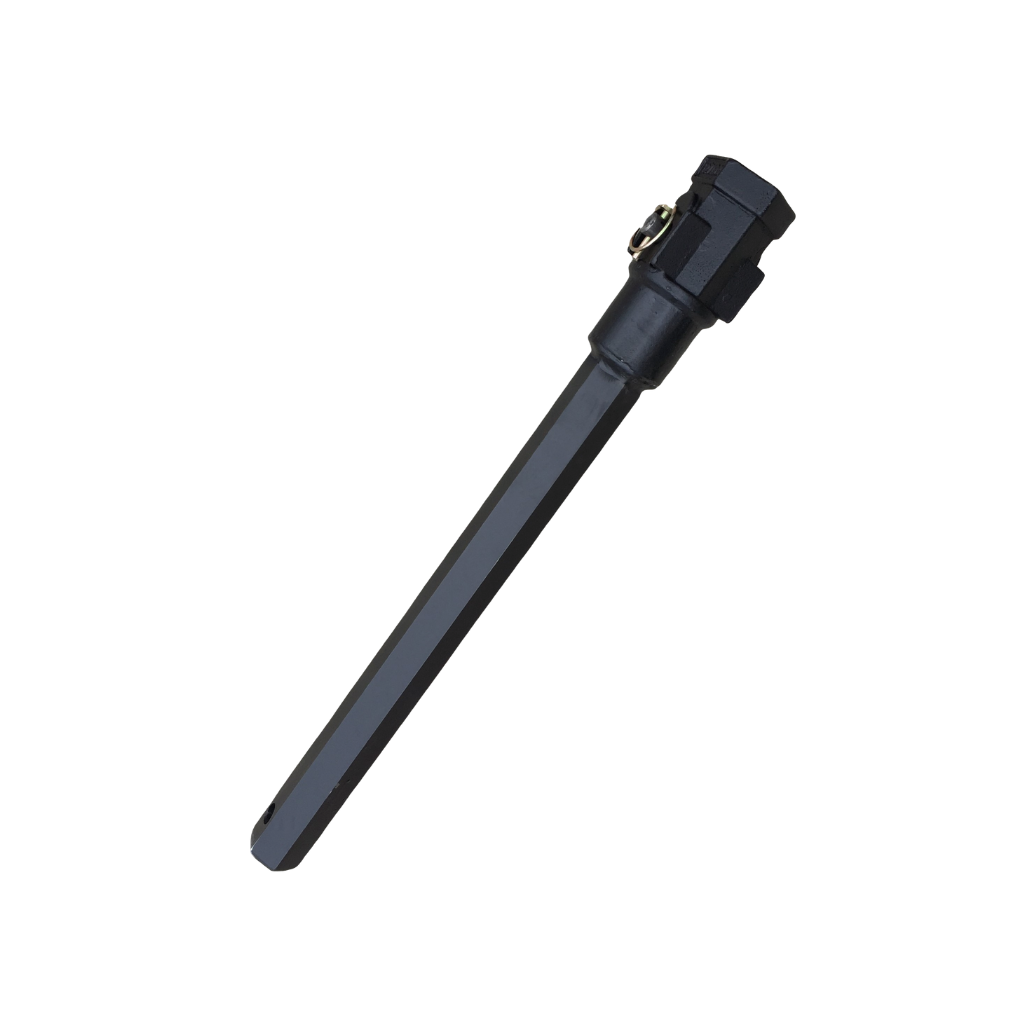 Lowe 24" Long Hex Shaft Auger Extension - 2" Hexagon Diameter For Tractors & Skid Steers